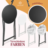 Statafel - Bartafel - Statafelrok - Partytafel - 110cm - Zwart - KESSER®